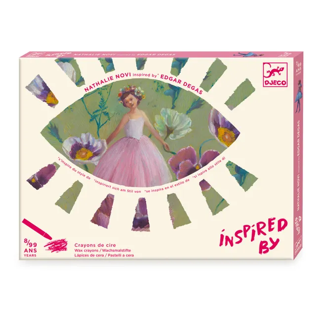 Actividad para pintar con colores pastel Bailarinas