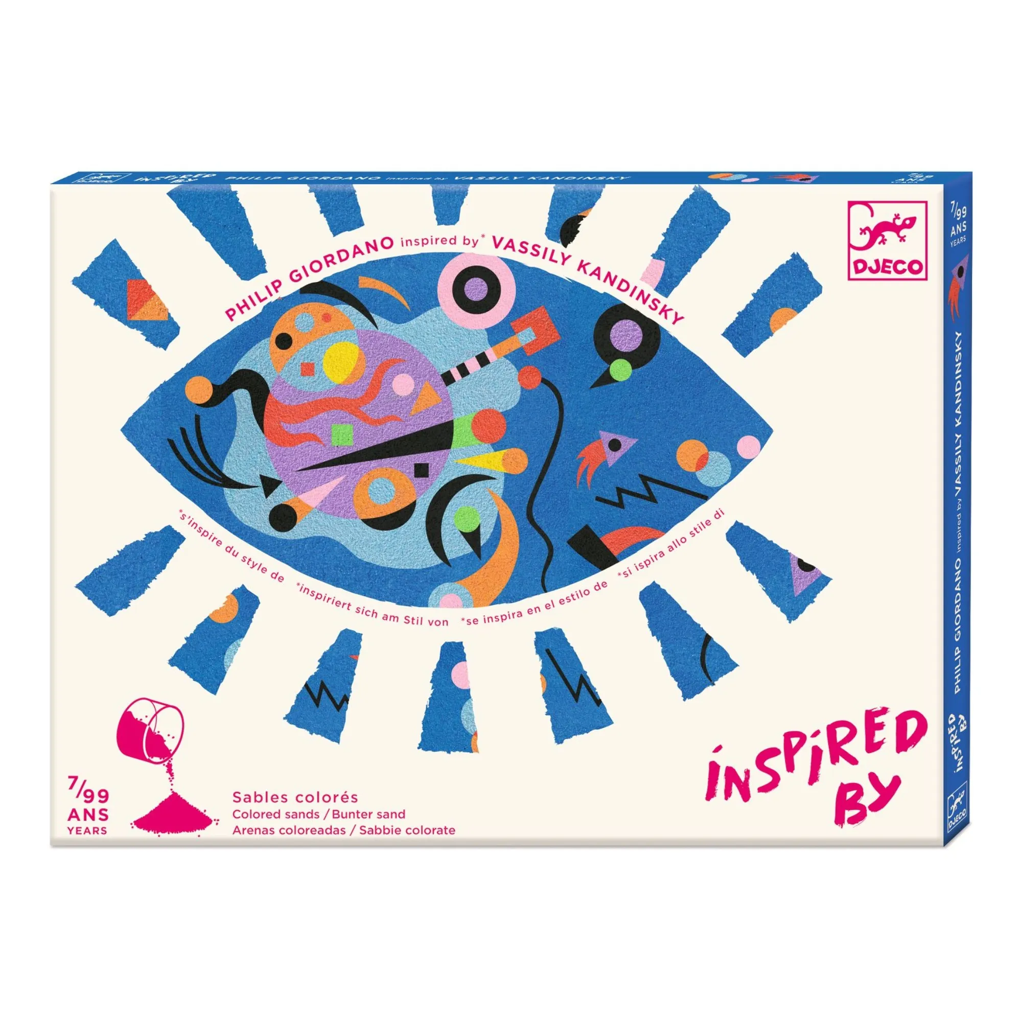 Djeco Multicoloured Abstract Coloured Sand Activity Kit