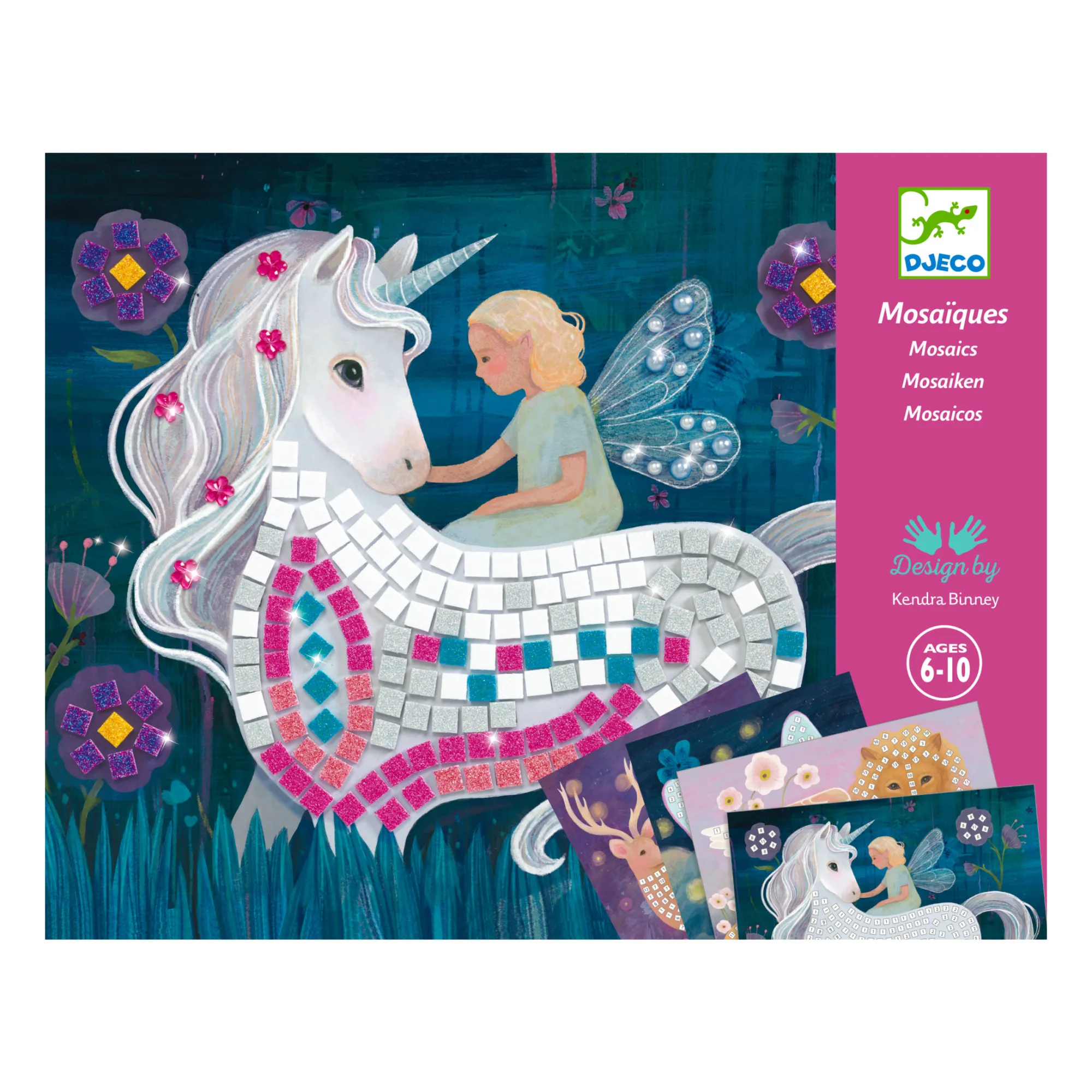Djeco Multicoloured Enchanted World Mosaic Activity Kit