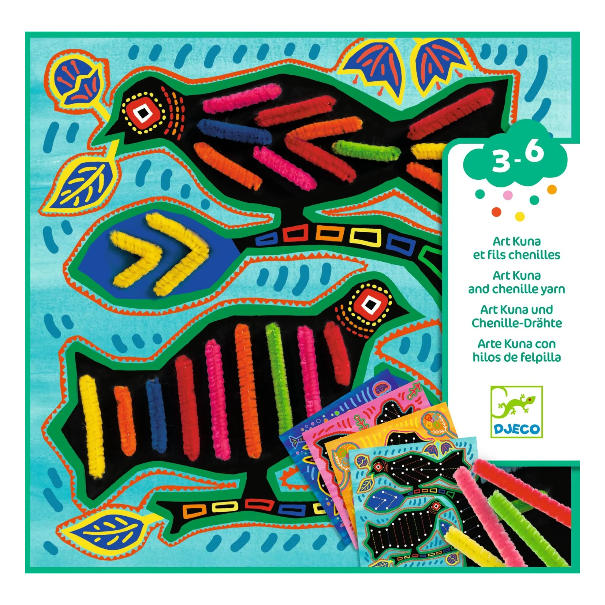 Djeco Multicoloured Kuna Art Activity Kit