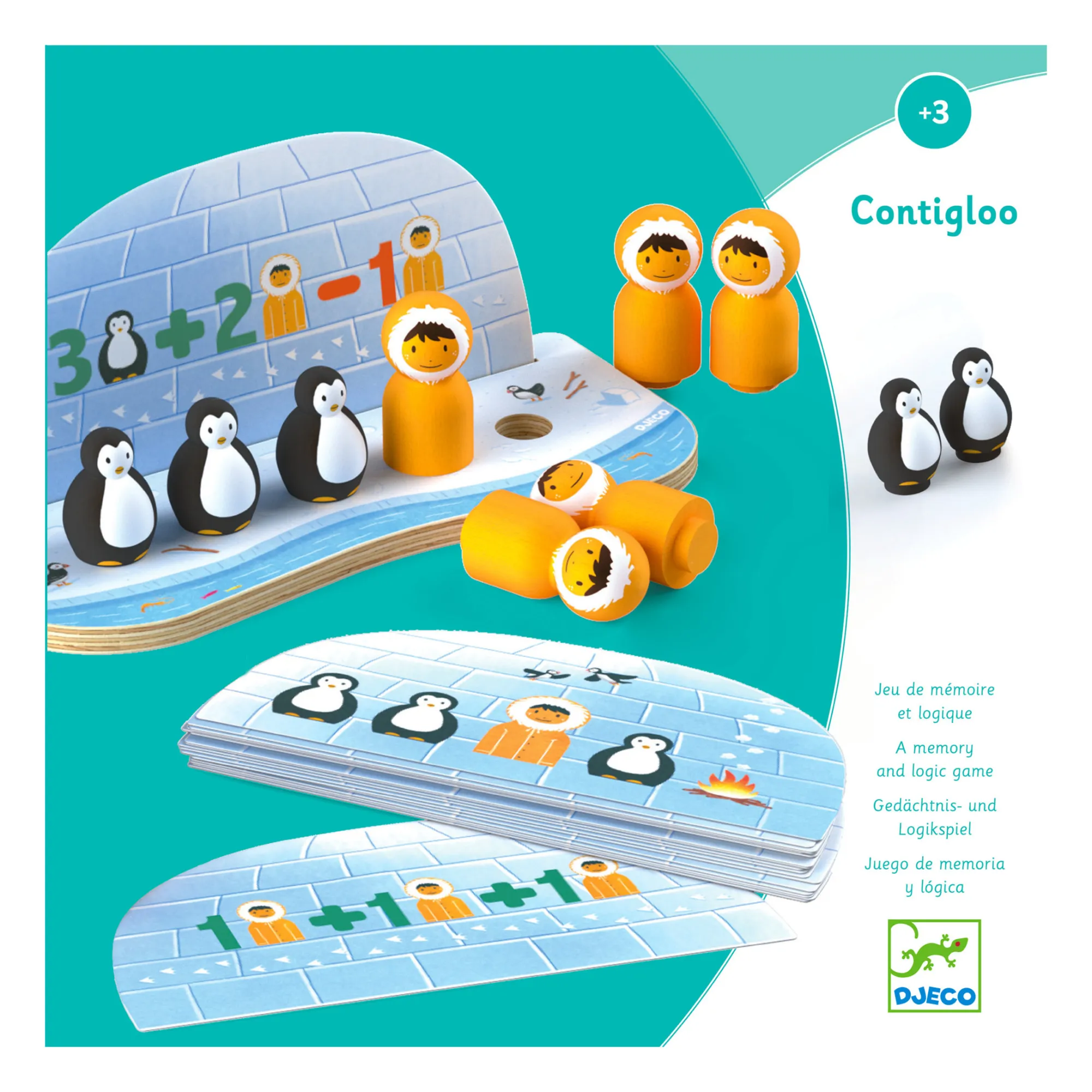 Djeco Multicoloured Contigloo Educational Game