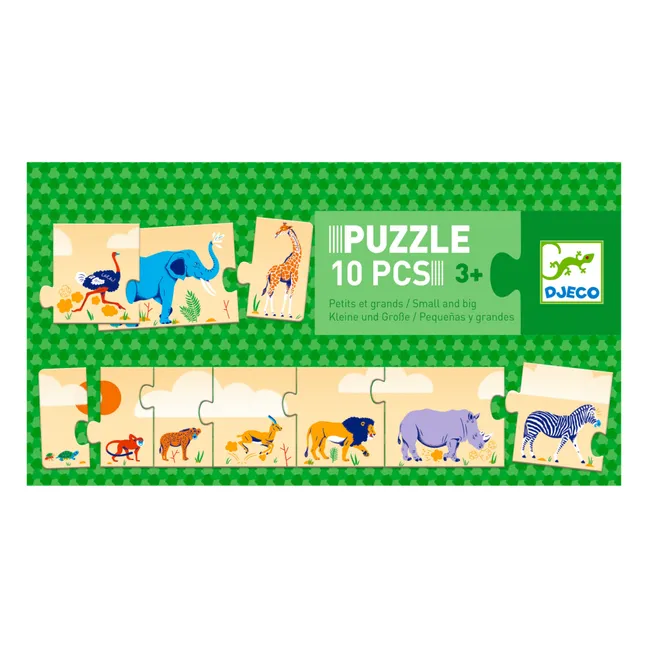 Reihen-Puzzle Klein und Groß - 10 Teile