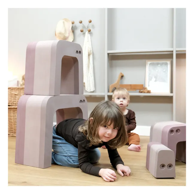 Motorik-Element Großer Ameisenbär aus EVA | Rosa