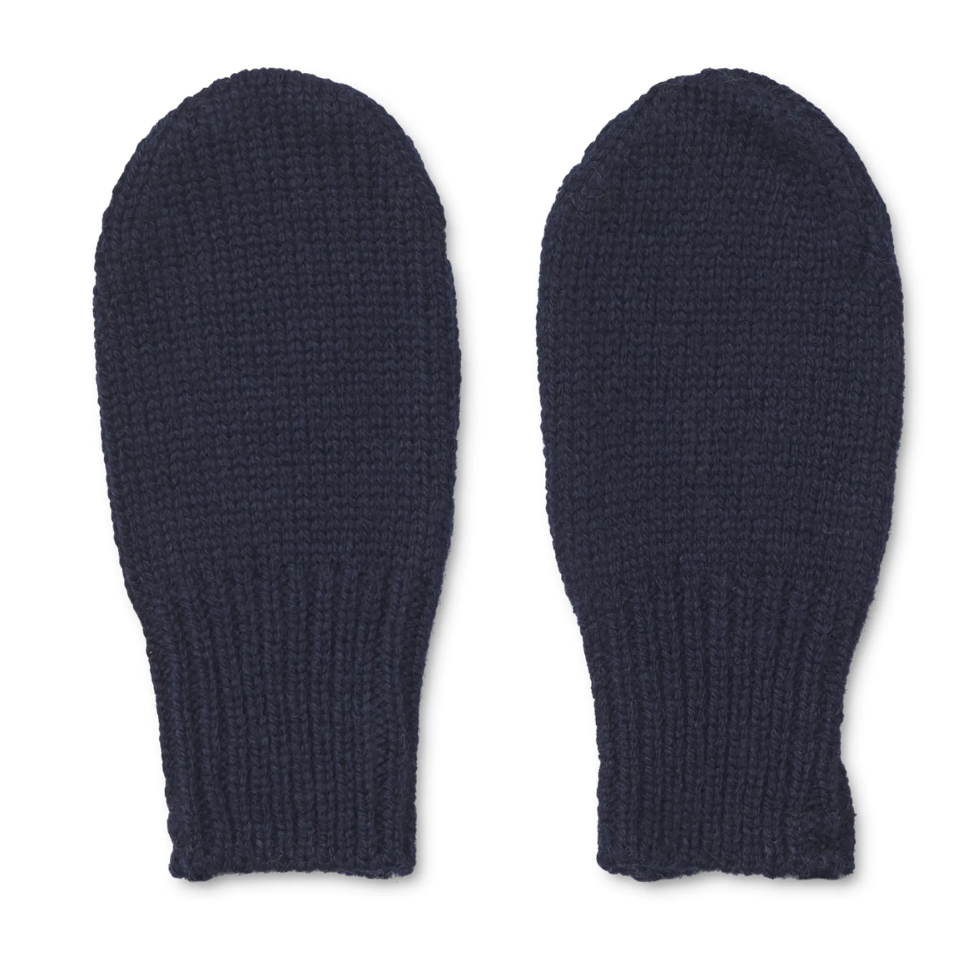Liewood Navy Blue Merino Wool Mittens