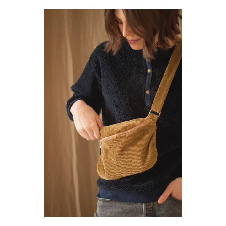 Corduroy Belt Bag - Women’s Collection  | Ochre- Product image n°1