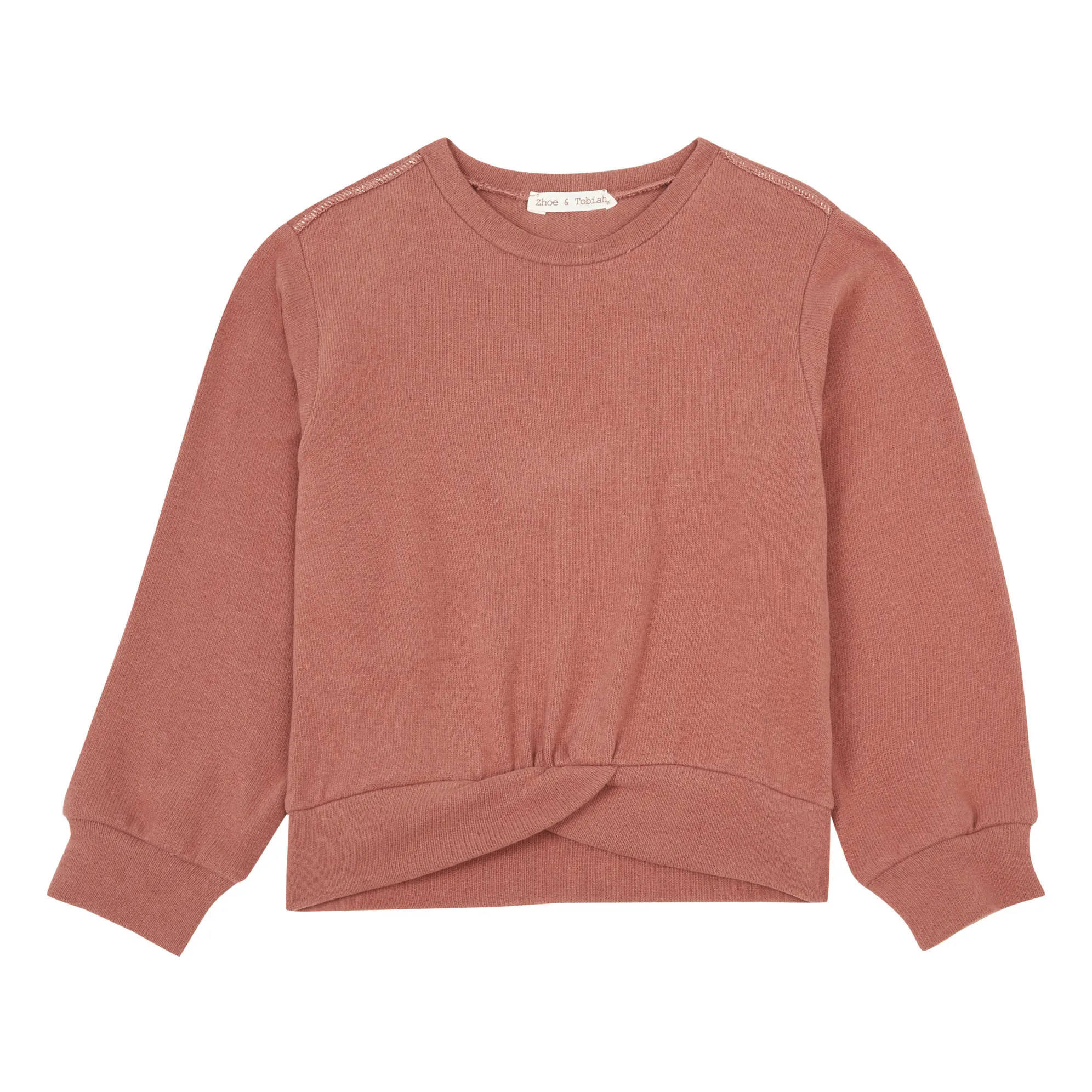 Zhoe & Tobiah Dusty Pink Asymmetric Knit Jumper