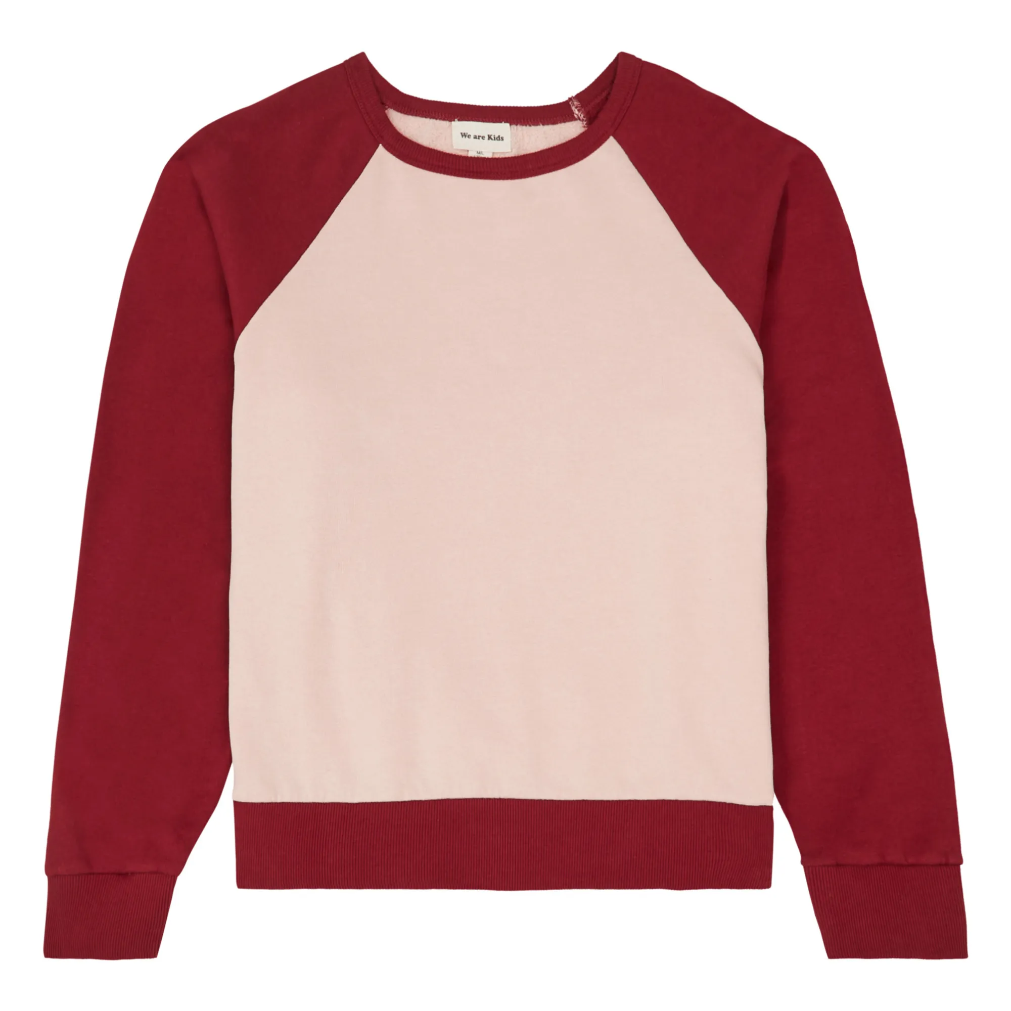 We Are Kids Pink Henri Organic Cotton Fleece Sweatshirt