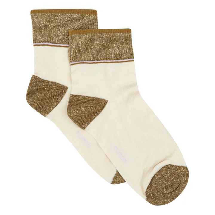 Faggio-Socken Metallisiert | Khaki- Produktbild Nr. 0