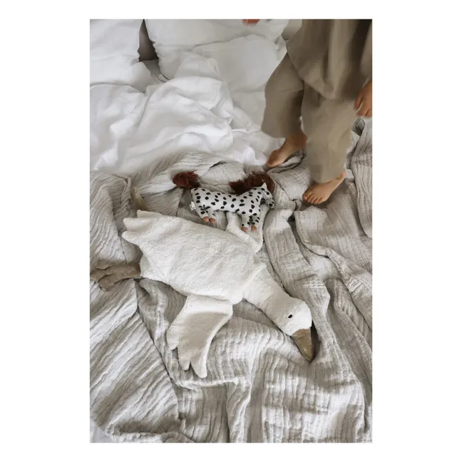 Cuddly animal Goose large | white | White