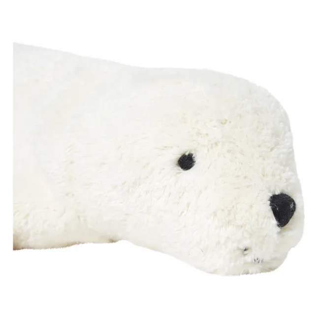 Peluche-borsa dell'acqua calda, motivo: foca | Bianco