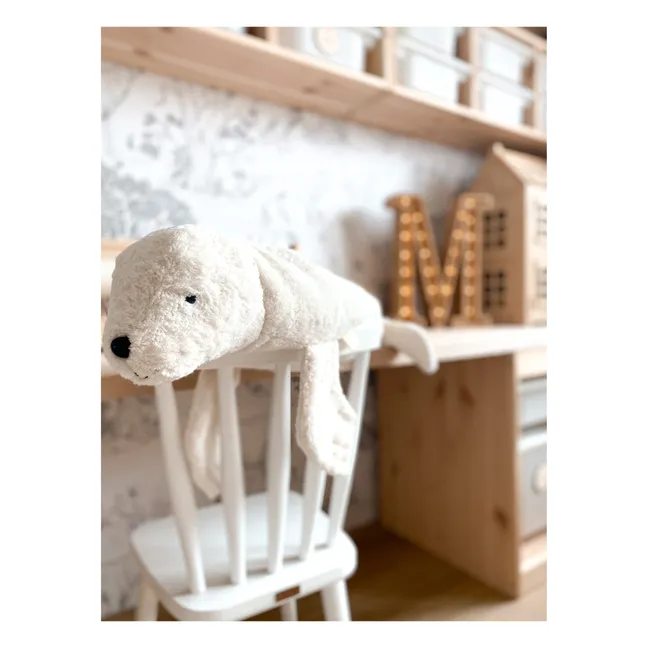 Kuscheltier Robbe klein | weiß | Weiß