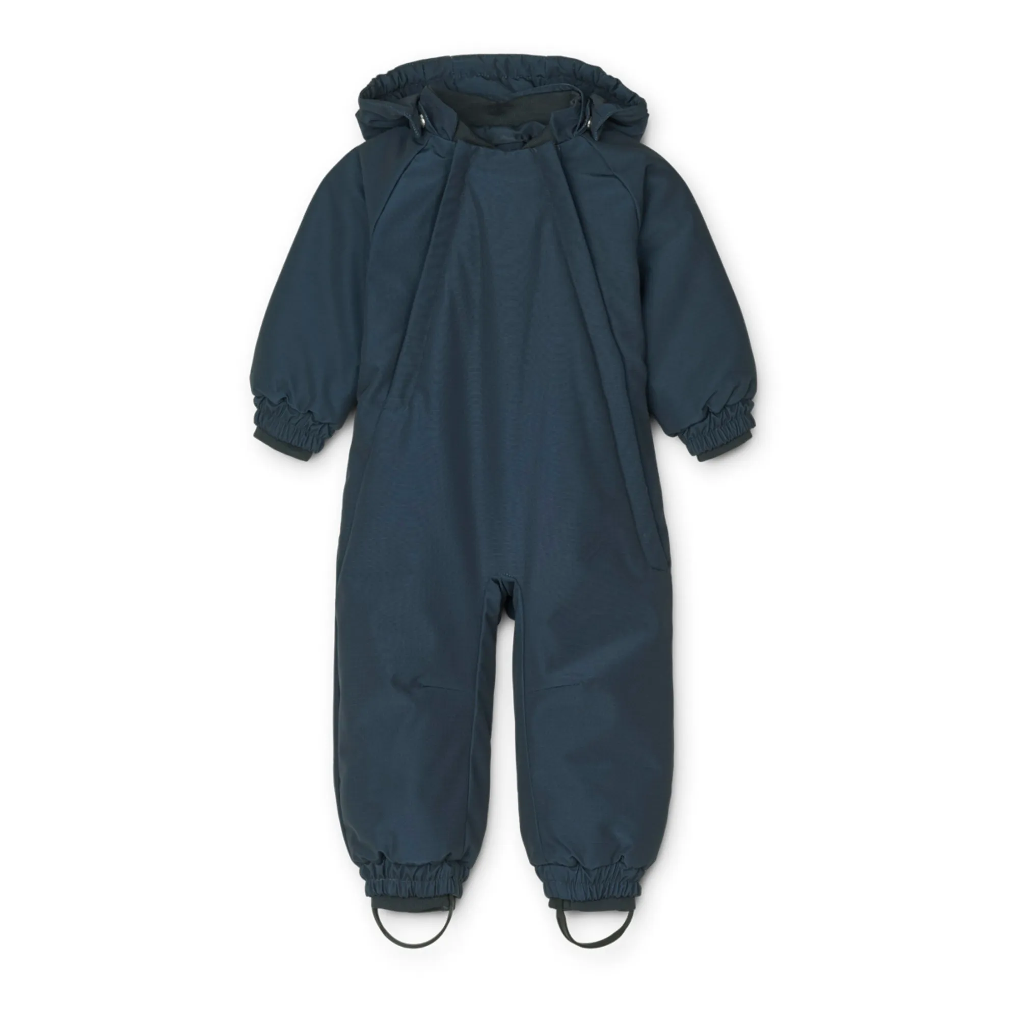 Liewood Navy Blue Recycled Polyester And Linen Snow Suit