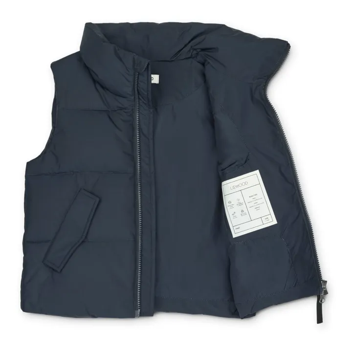 Karri Recycled Polyester Puffer Vest | Navy blue- Product image n°2