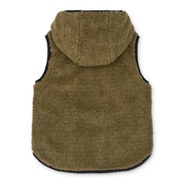 Diana Recycled Polyester Puffer Vest | Khaki- Product image n°11
