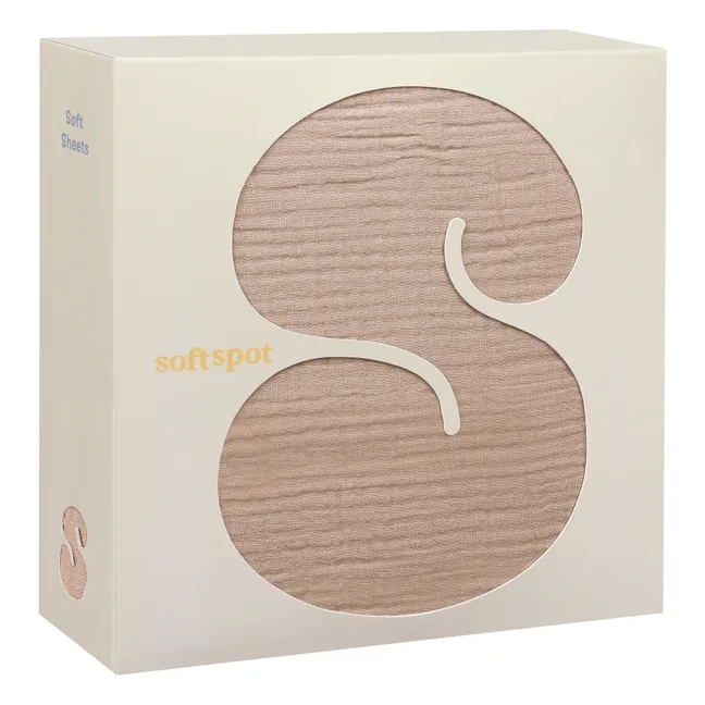 Drap-housse en coton bio | Rose