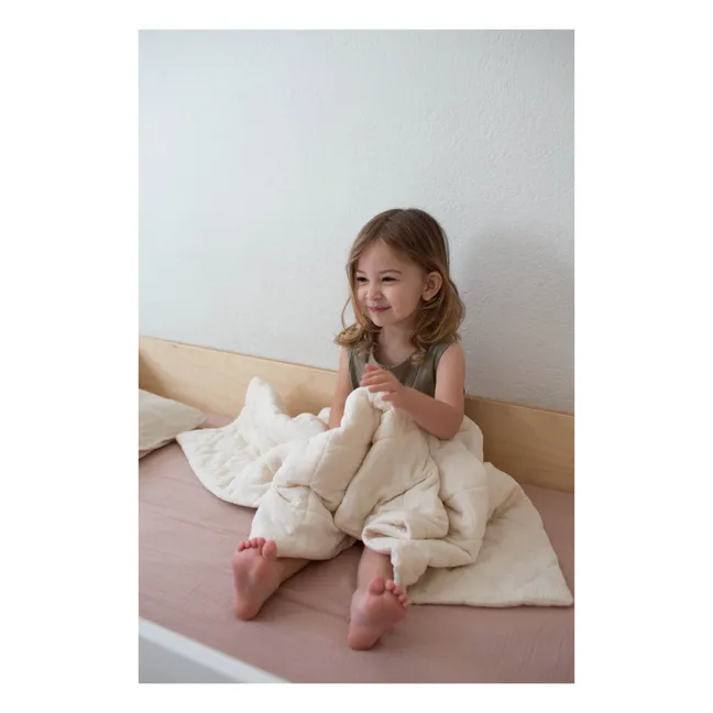 Organic cotton fitted sheet | Pink