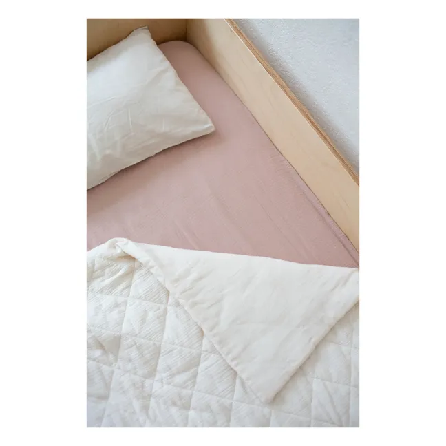 Organic Cotton Fitted Sheet - 60 x 120 cm | Pink