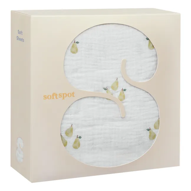 Drap-housse Pear en coton bio | Pear