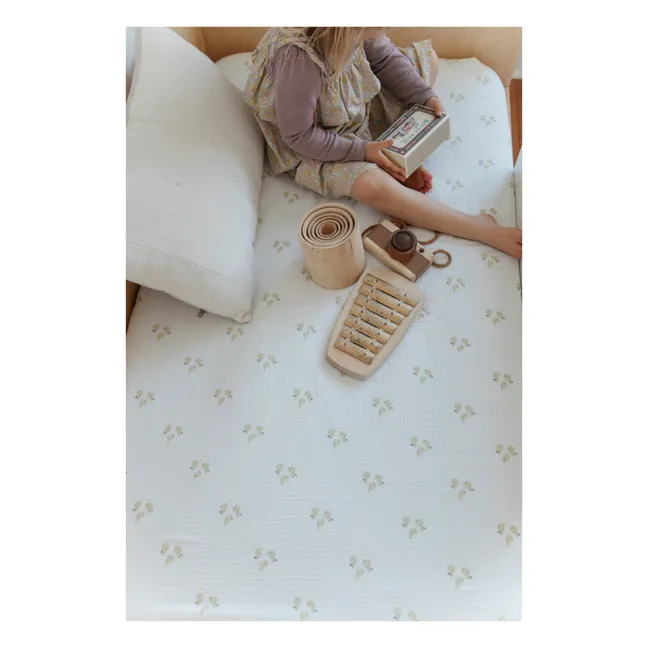 Pear organic cotton fitted sheet | Pear