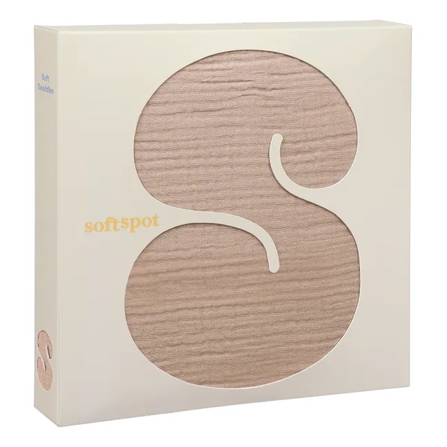 Organic cotton swaddling diaper | Pink