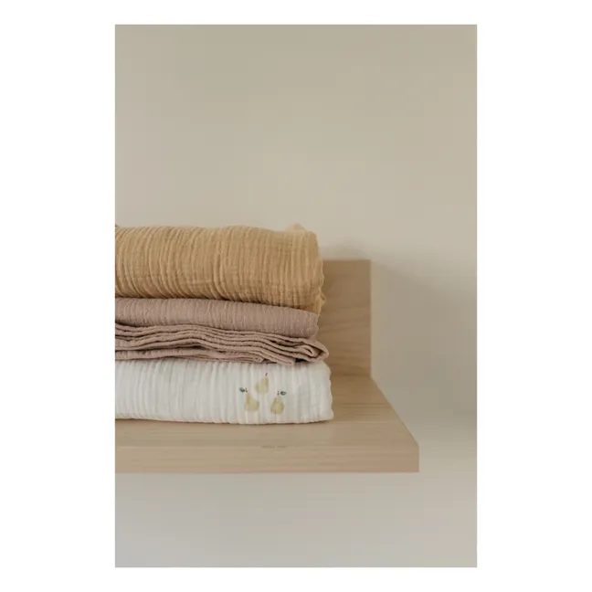 Lange d'emmaillotage en coton bio 120x120 cm | Rose