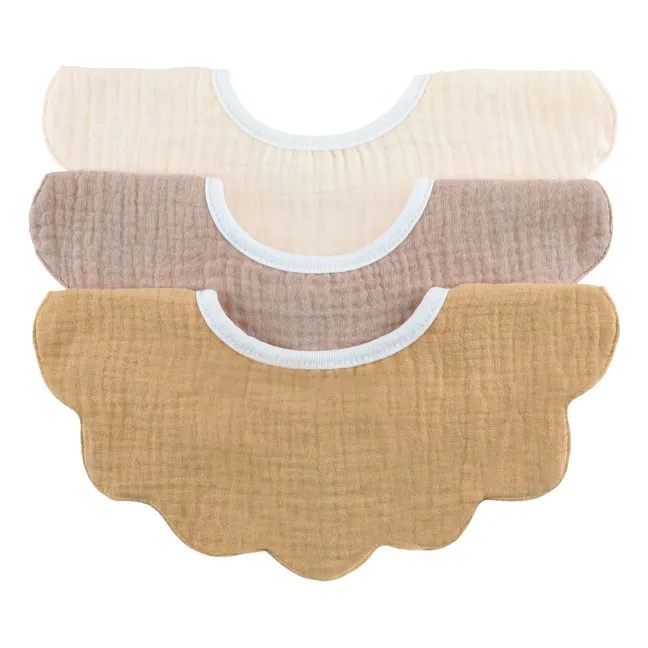 Petal Organic Cotton Bibs - Set of 3 | Bloom