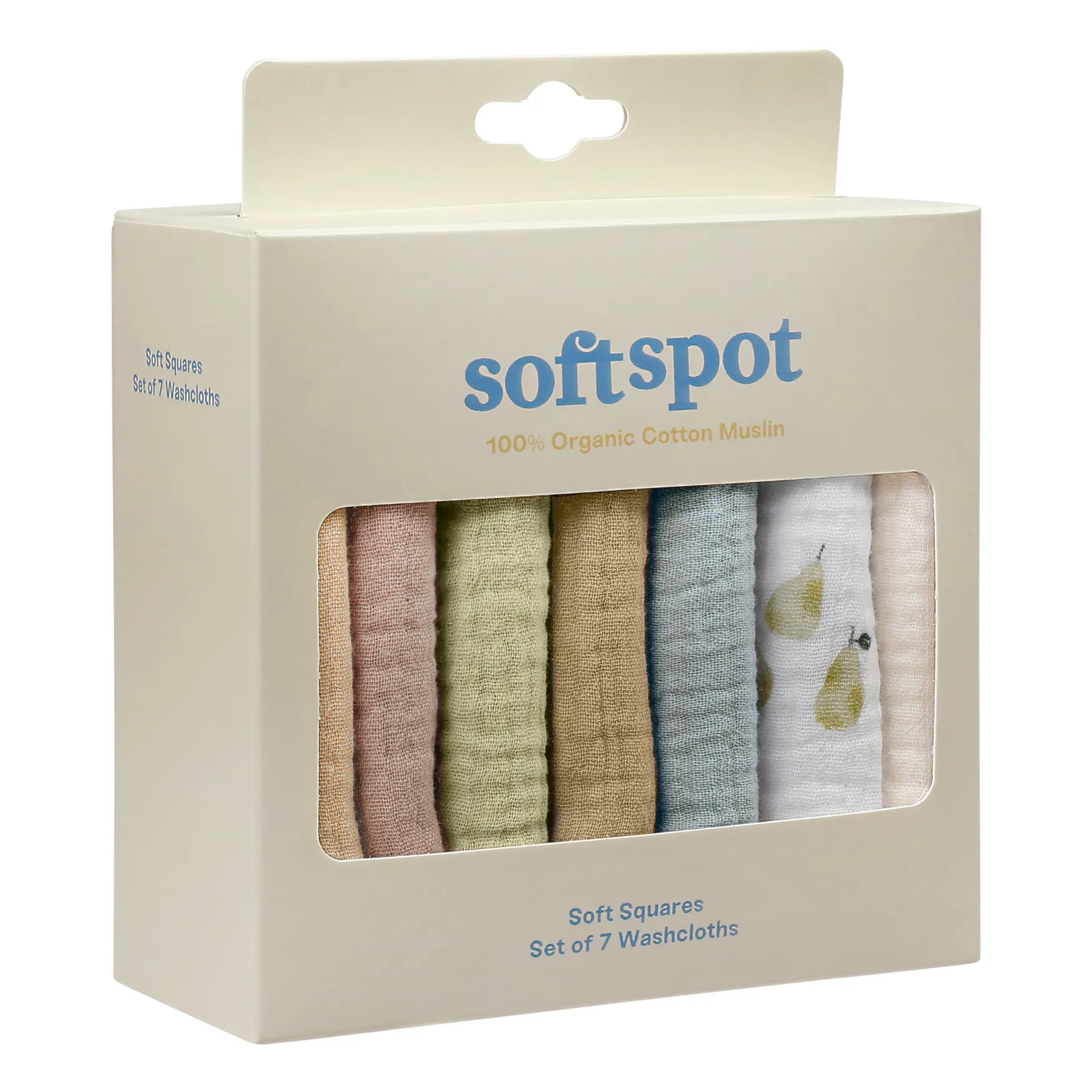 Soft Spot - Serviettes Pear en coton bio - Set de 7 (Soft Spot) - Image 1