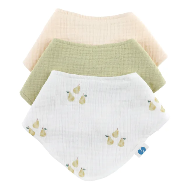 Bandana Garden Lätzchen aus Bio-Baumwolle - 3er-Set | Garden