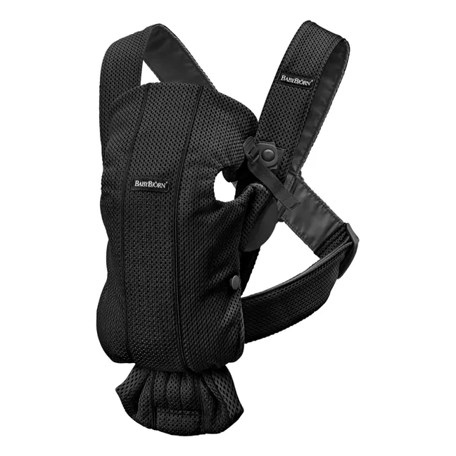 Porte-bébé Mini en mesh | Noir
