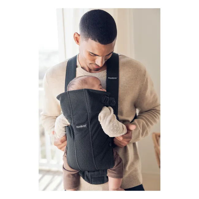 Porte-bébé Mini en mesh | Noir