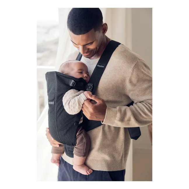 Porte-bébé Mini en mesh | Noir
