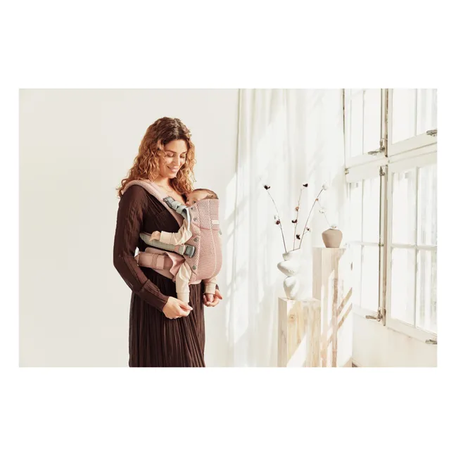 Mochila portabebés Harmony de malla | Rosa empolvado