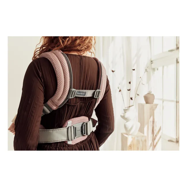 Mochila portabebés Harmony de malla | Rosa empolvado
