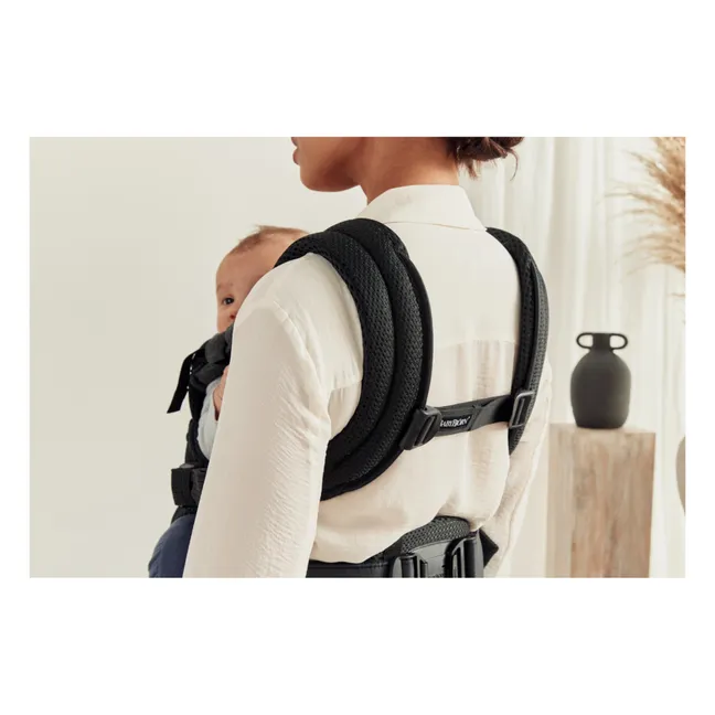 Mochila portabebés Harmony de malla | Negro