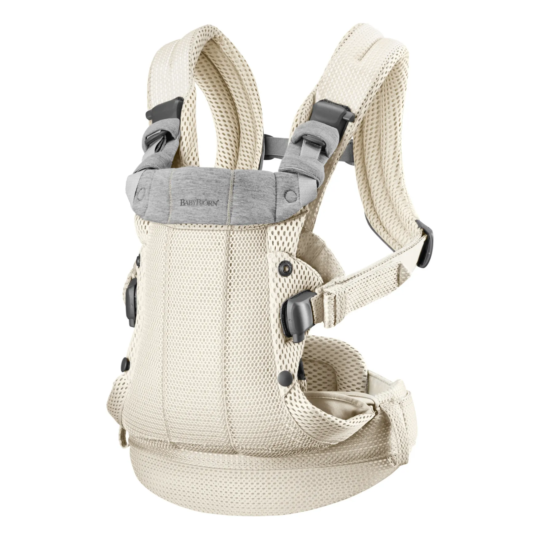 Porte-bébé Harmony en mesh | Ecru- Image produit n°3