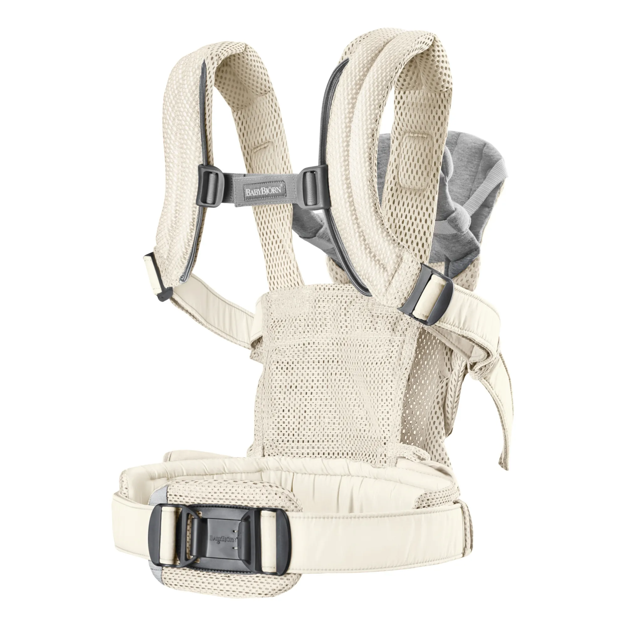 Porte-bébé Harmony en mesh | Ecru- Image produit n°4