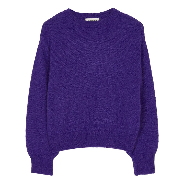 Fonda Alpaca Wool Jumper | Purple- Product image n°0