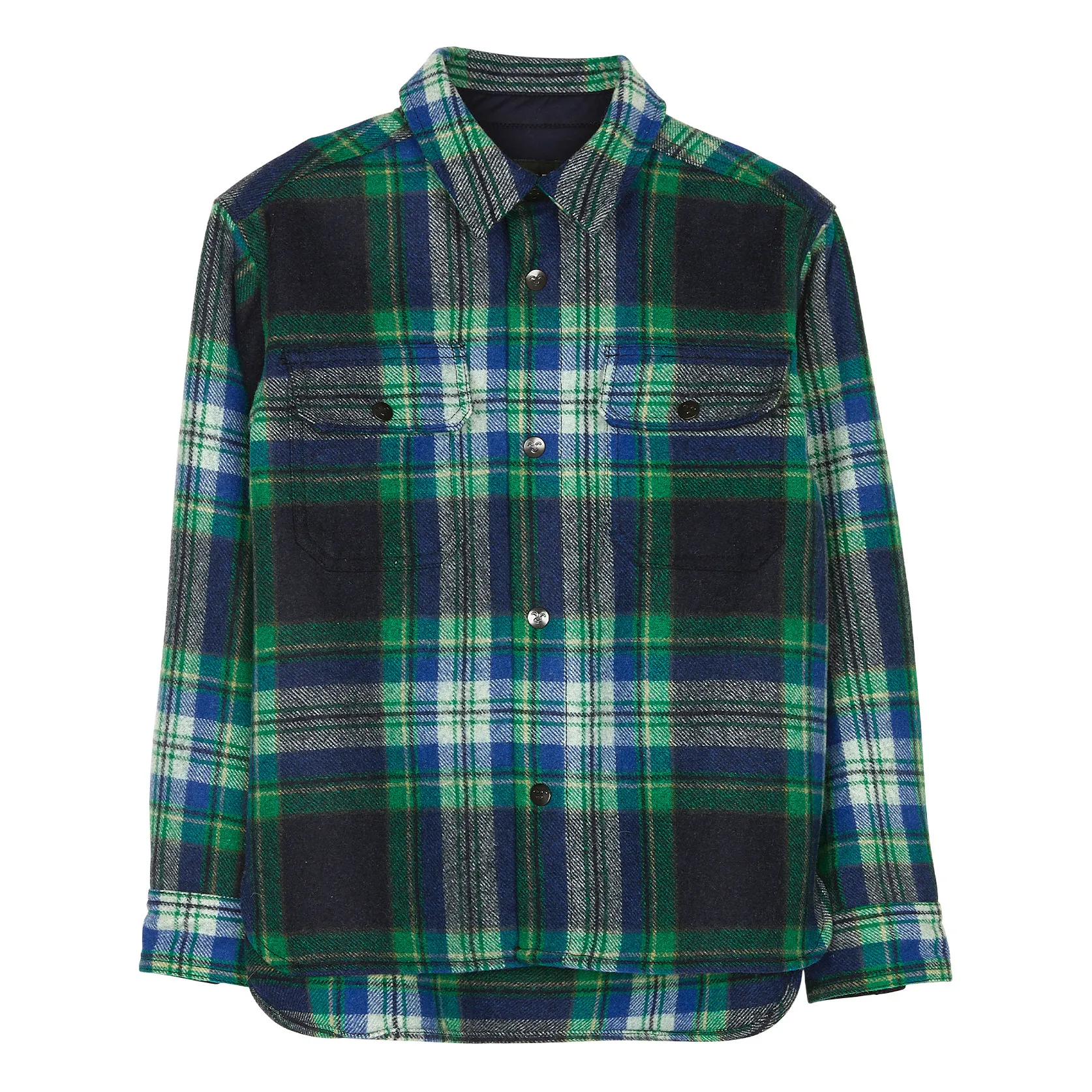 Finger In The Nose Green New Dusk Woollen Shirt