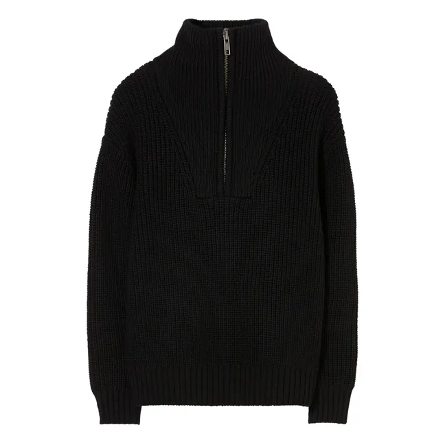 Pull Laine Merinos Sasha | Noir