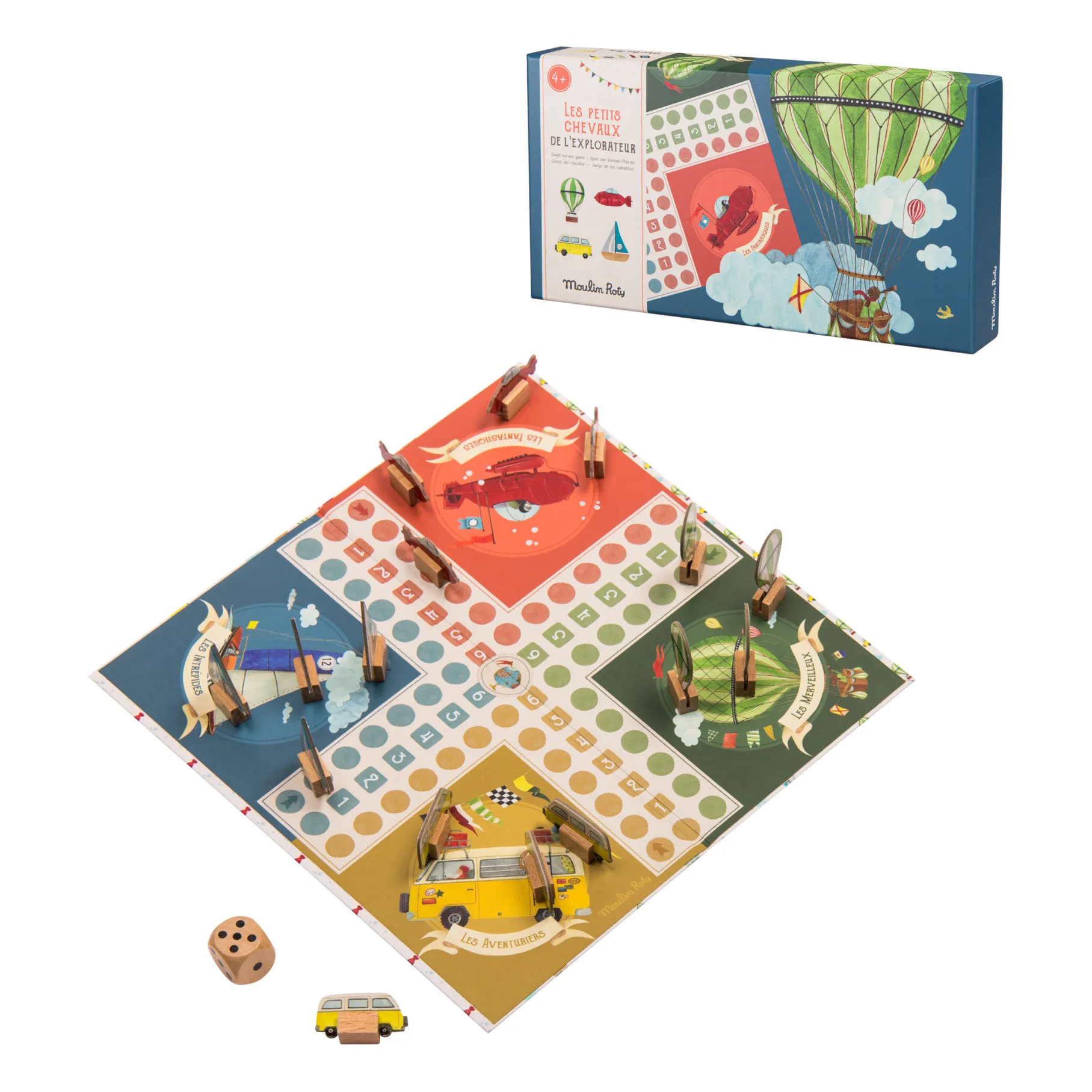 Moulin Roty Multicoloured Ludo Game