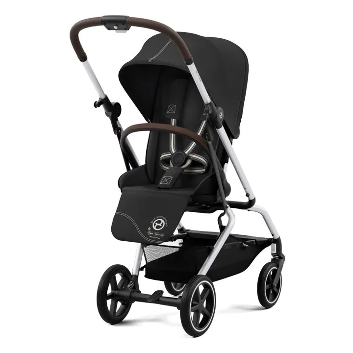 Poussette Eezy S Twist+2 châssis silver | Noir- Image produit n°0