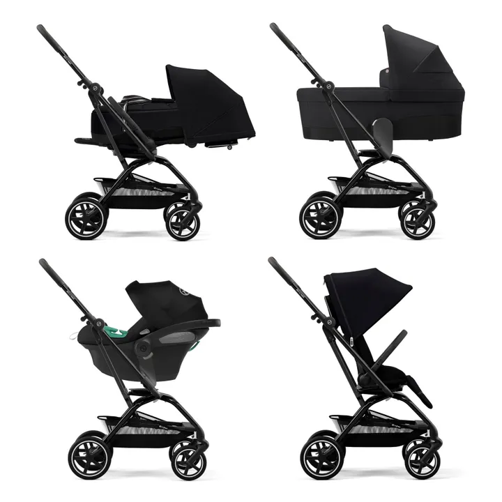 Poussette Eezy S Twist+2 châssis noir | Noir- Image produit n°8