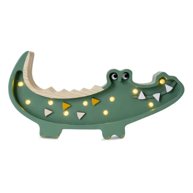 Mini Crocodile Table Lamp | Green