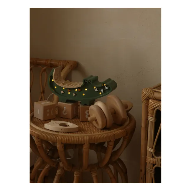 Lampe à poser mini Crocodile | Vert