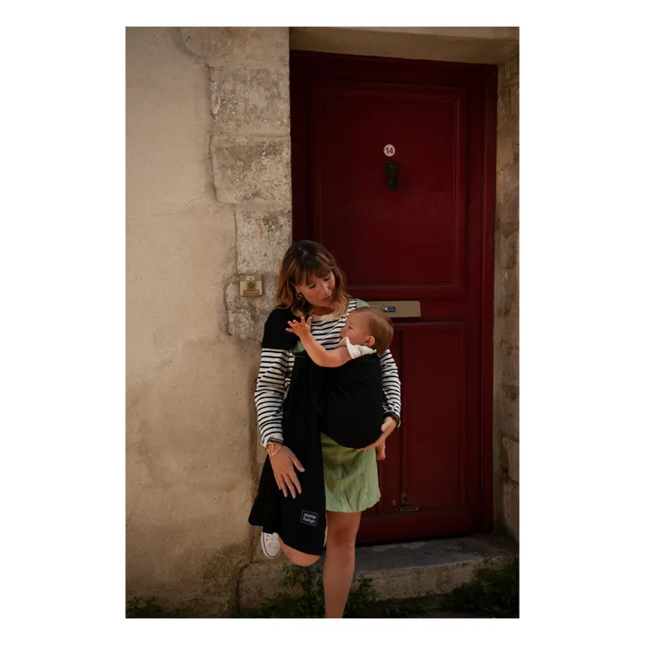 Sling en coton bio | Noir- Image produit n°1