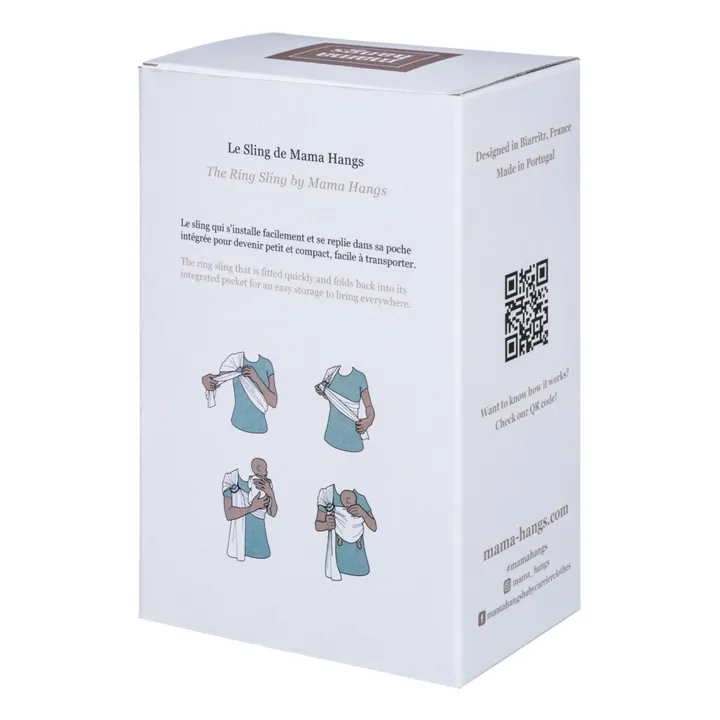 Sling en coton bio | Noir- Image produit n°5