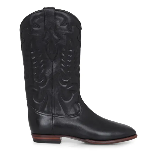 Midnight Leather Boots | Black