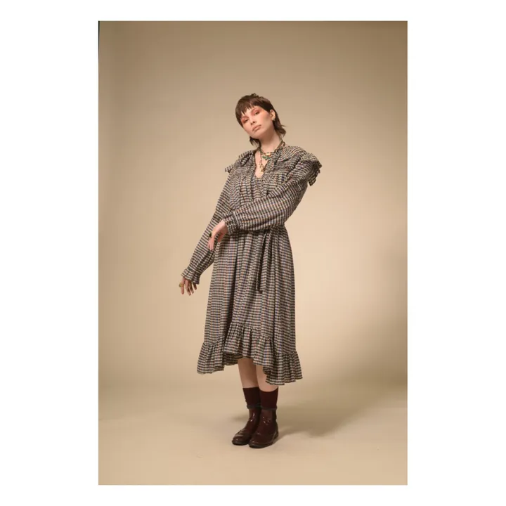 Kleid Hina Bio-Baumwolle | Schwarz- Produktbild Nr. 1