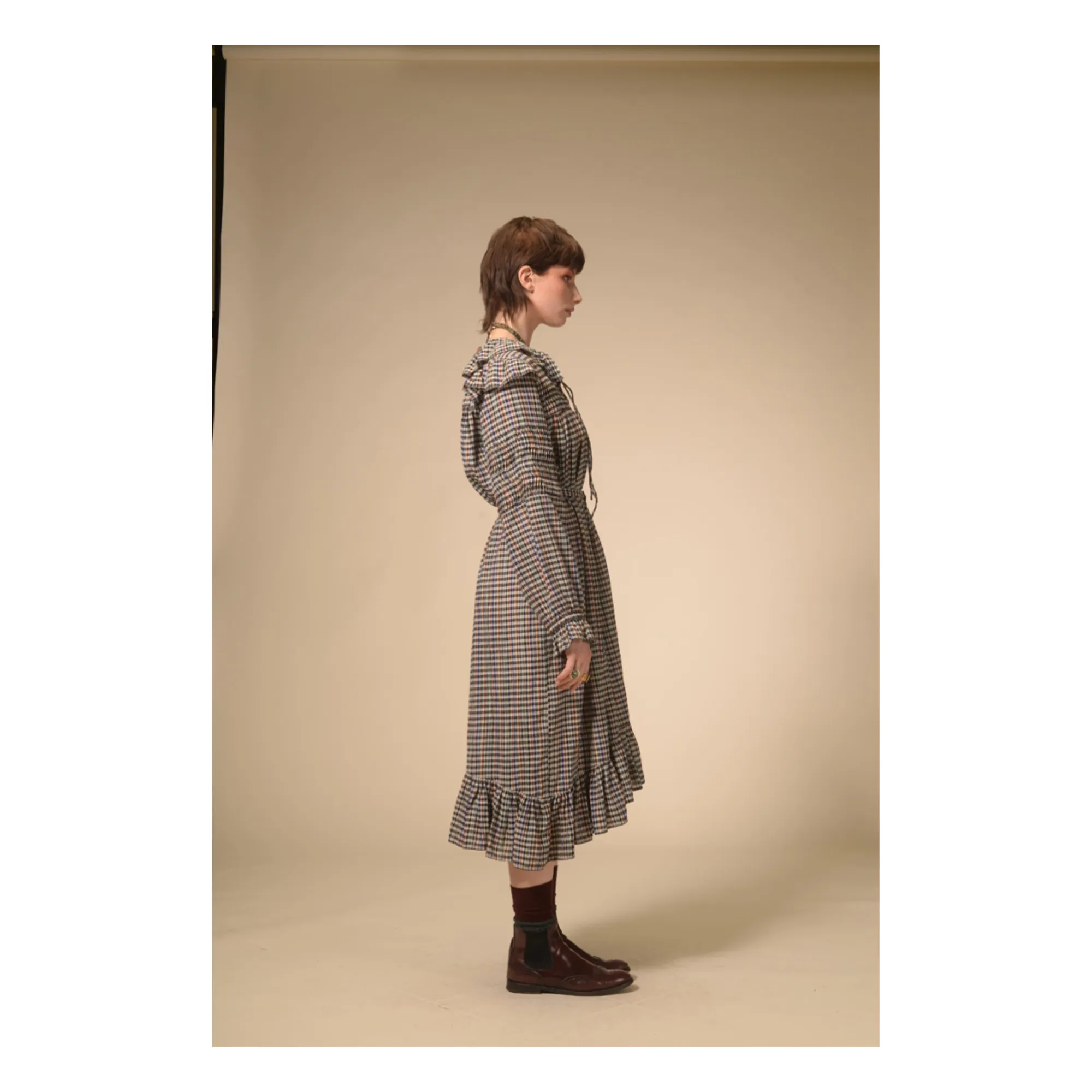 Hina Organic Cotton Dress | Black- Product image n°4
