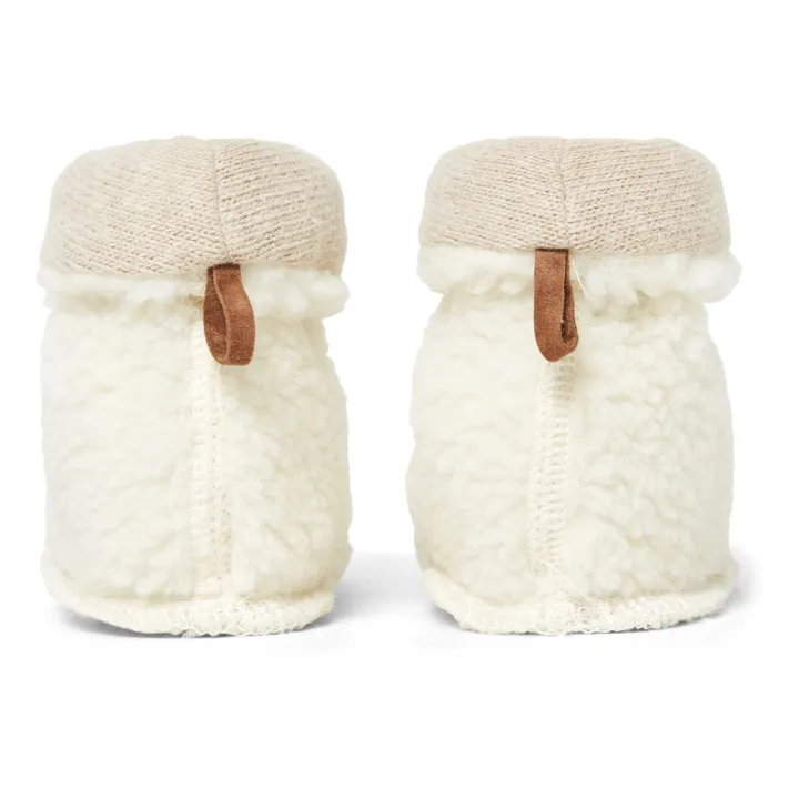 Faux-Fur Slippers | Beige- Product image n°2